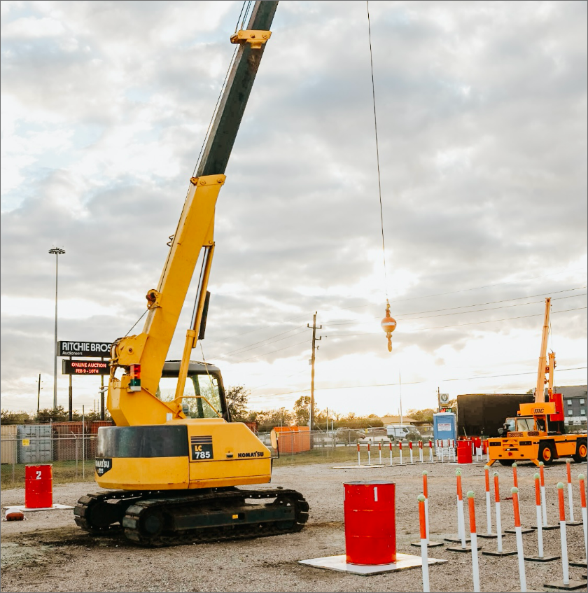 about-us Mobile Crawler Crane at Practical Exam/Test